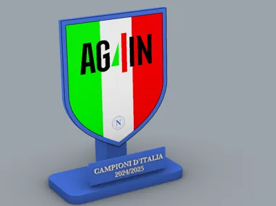 2024/2025 Napoli Scudetto Assembled Sculpture
