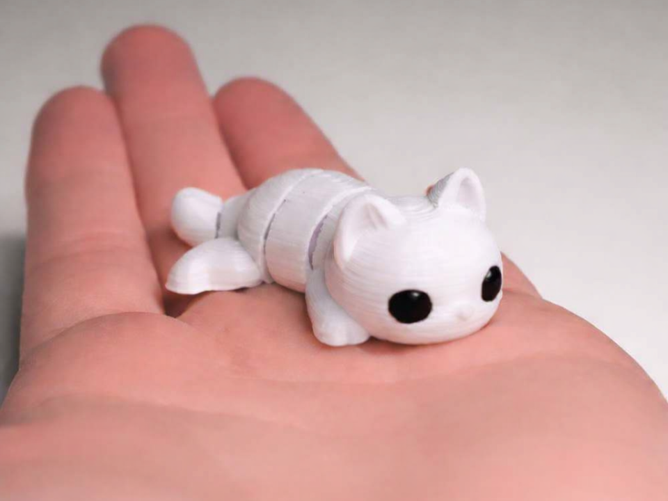 Articulated Cat Flexi Toy - (No Supports)