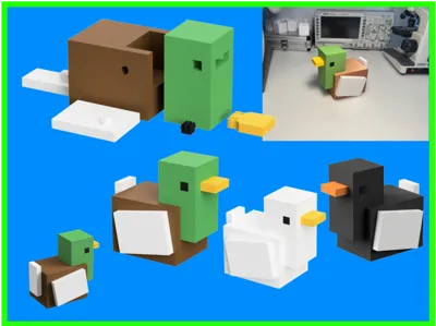 -Minecraft Duck Snap-fit Model-