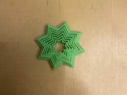 Fidget Stern mit 8 ecken