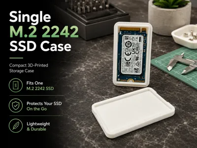 Single M2 2242 SSD Case