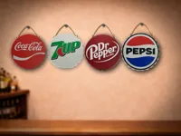 Coca Cola, 7up, Dr Pepper, Pepsi