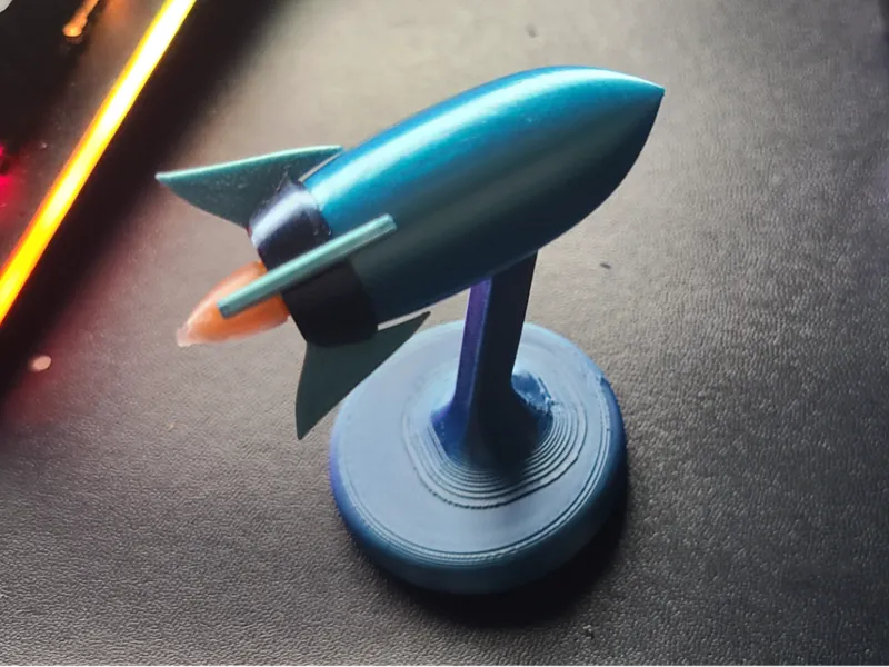 Rocket Fridge Magnet