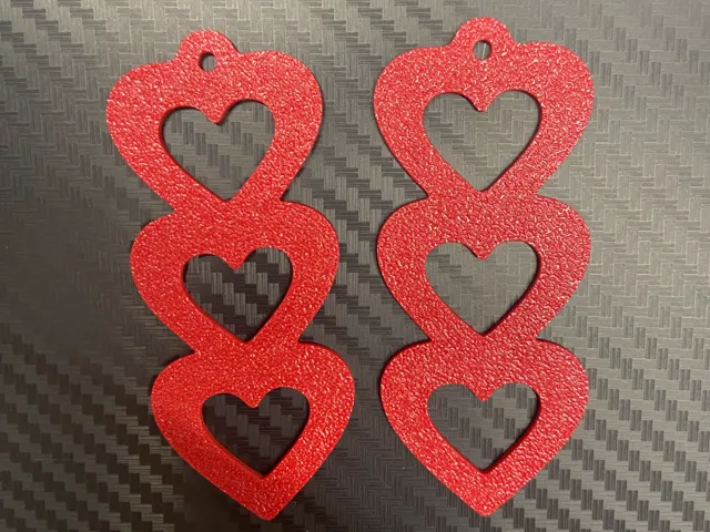 Larger Heart earrings