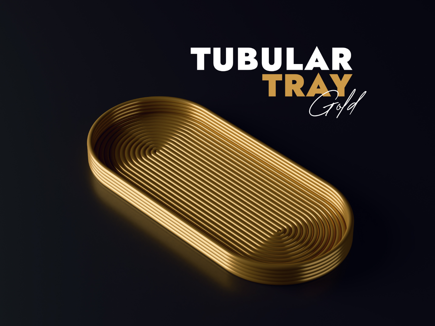 Tubular Oval Tray