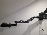 Bras articulé pour lampe LED avec fixation murale TV — photo 1