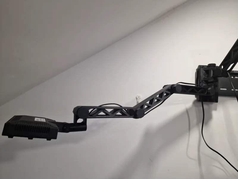 Articulating Arm LED Light Mount w/ TV Wall Mount
