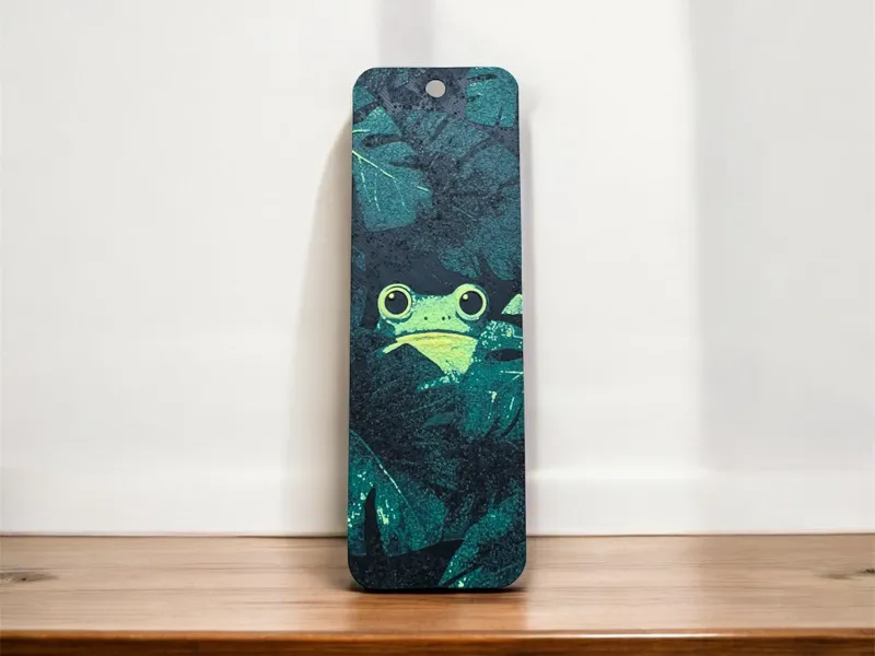 Hidden Frog - Monstera Jungle Bookmark