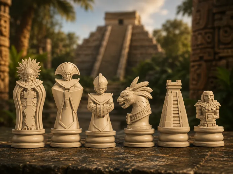 Aztec Chess Set