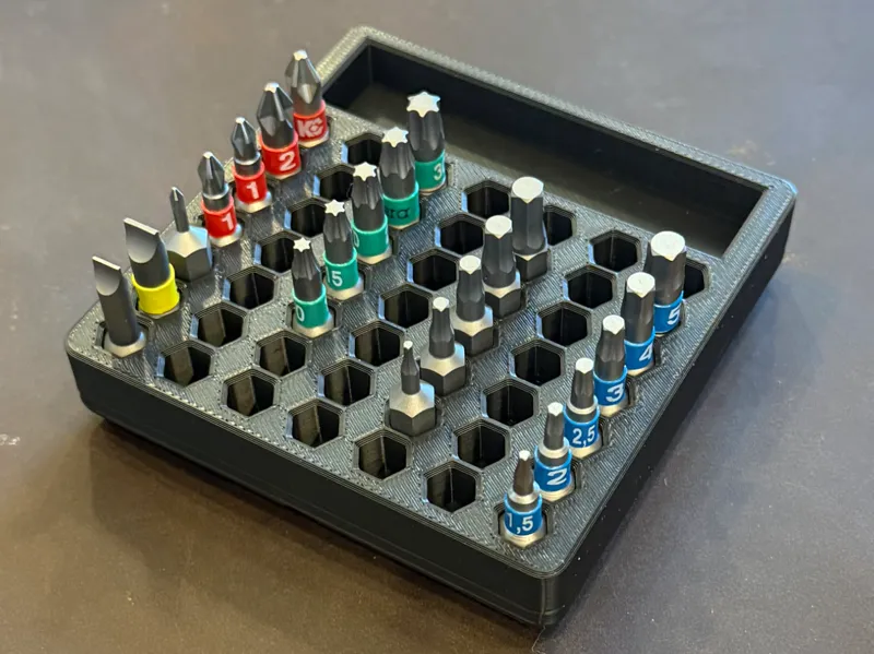 Magnetic Bit Holder for Gridfinity