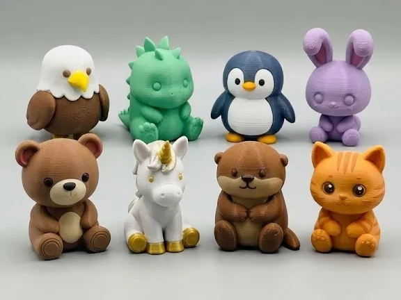 Modelo para impresión 3D: Cute Animals Collection V2. Referencia del modelo original.