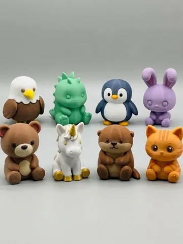 Modelo para impresión 3D: Cute Animals Collection V2 — vista de referencia 2