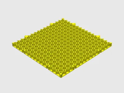 Skeletonized Toolgrid compatible Plate