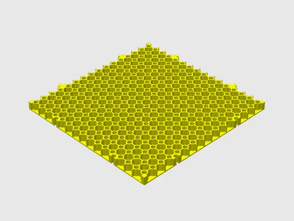 Skeletonized Toolgrid compatible Plate