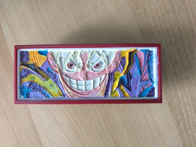 Luffy Gear 5 — Lightbox multicolore One Piece