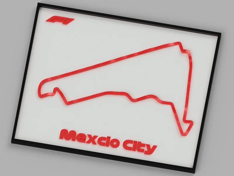 F1 Track - Mexico City with elevation