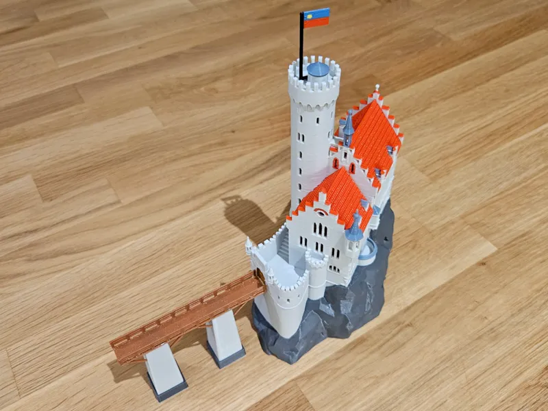 Liechtenstein Castle - Drawbridge and Flag Addon