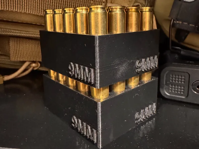 Stackable 9mm Ammo Holders 20 Rounds