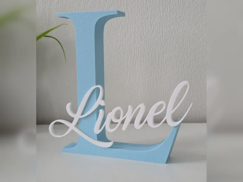 Namensschild - Buchstabe mit Namen Lionel