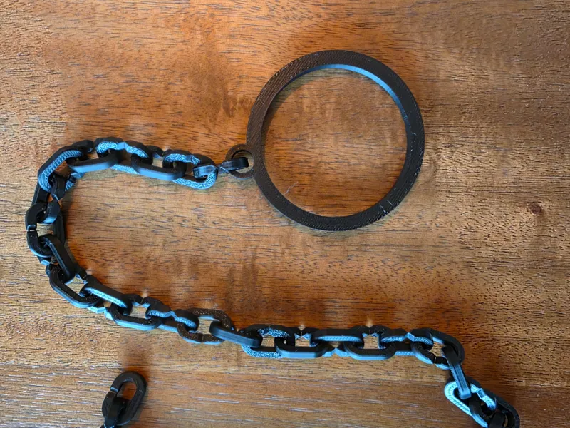 Monocle and Chain Costume Prop