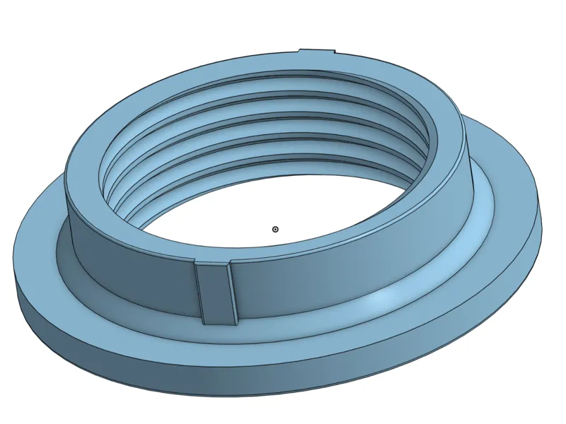 E14 light bulb socket threaded retaining ring