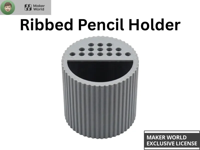 Ribbed Pencil Holder