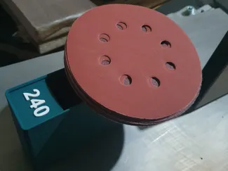 Gridfinity sandpaper holder (round)