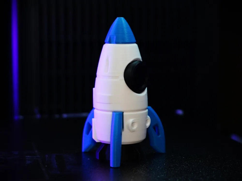 Walk In Rocketship Model Retro Rocket Ship - Model Kit - Free 3D Print Model - MakerWorld
