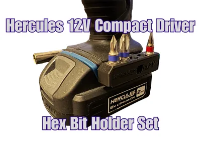 Hercules Screwdriver Hex Bit Holder Set (L+R)