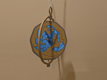 Arcane Blue Rose Pendant Clock - Ekko x Powder