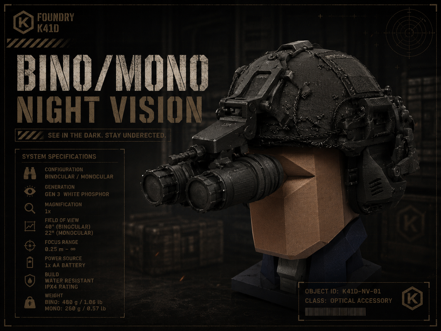 Dummy 13 Bino and Mono NVG Night Vision Goggles