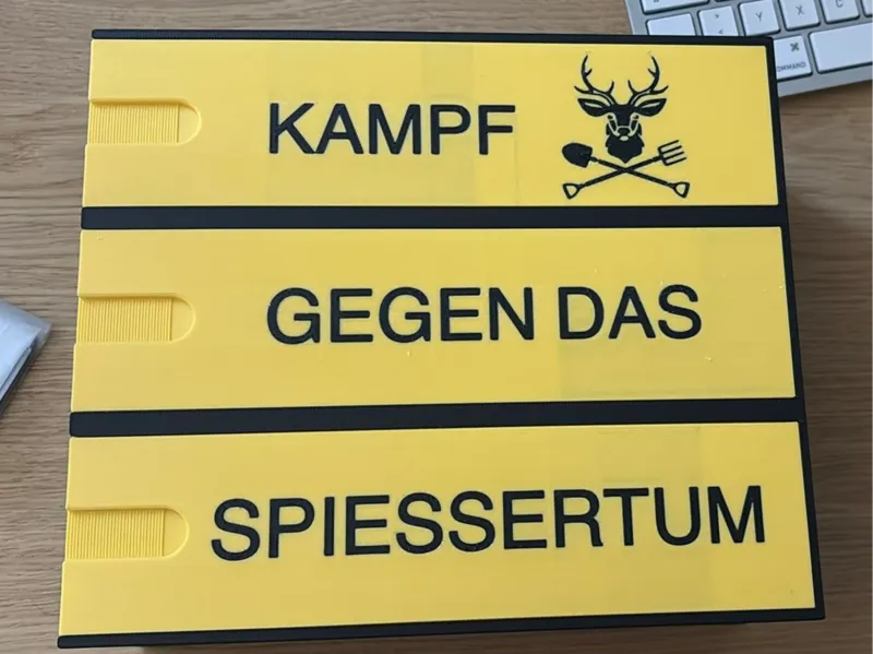 Kampf gegen das Spiessertum Box (orig.: popoboxxo)