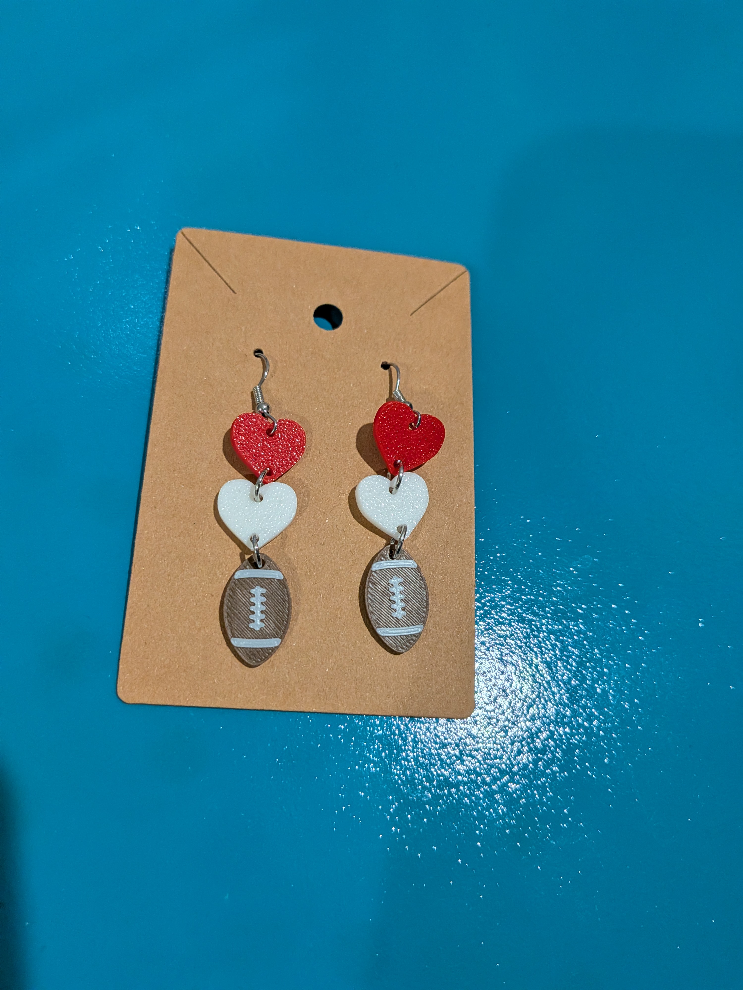 Customizable Football Earrings - 1