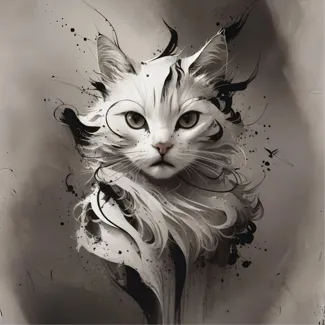 Hueforge shadowed cat