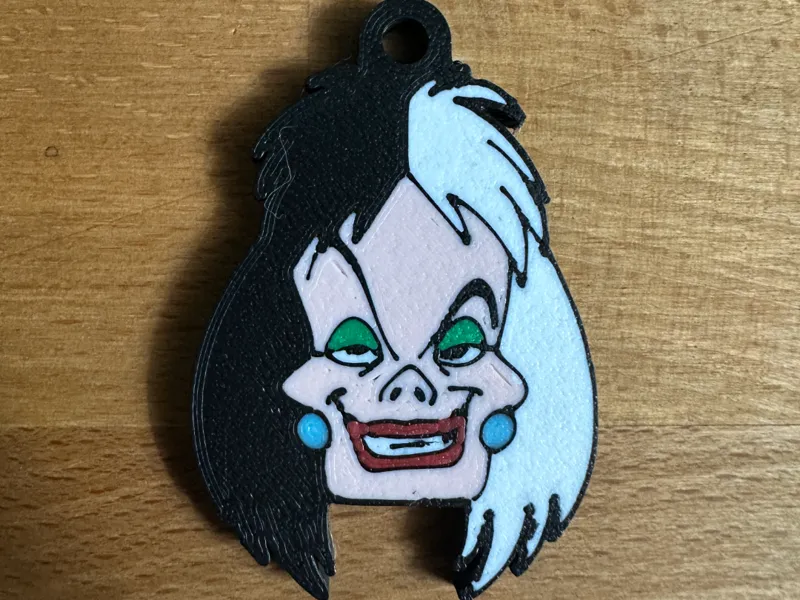 Crudelia Keychain