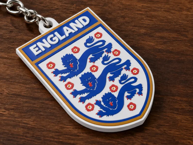 England Soccer Three Lions Crest Keychain - No AMS