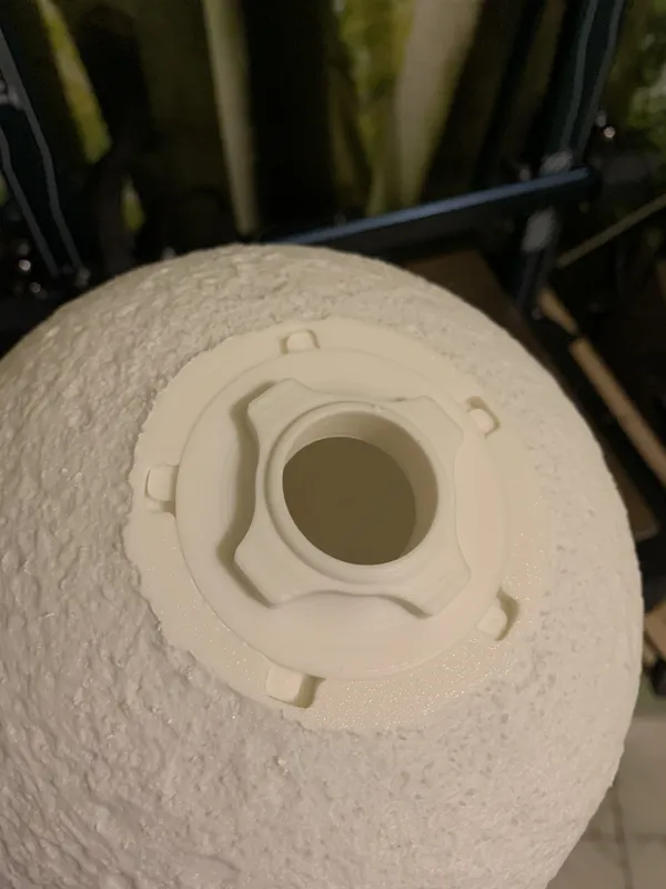 bottom closer for Moon Lamp with knob -d28 adapter