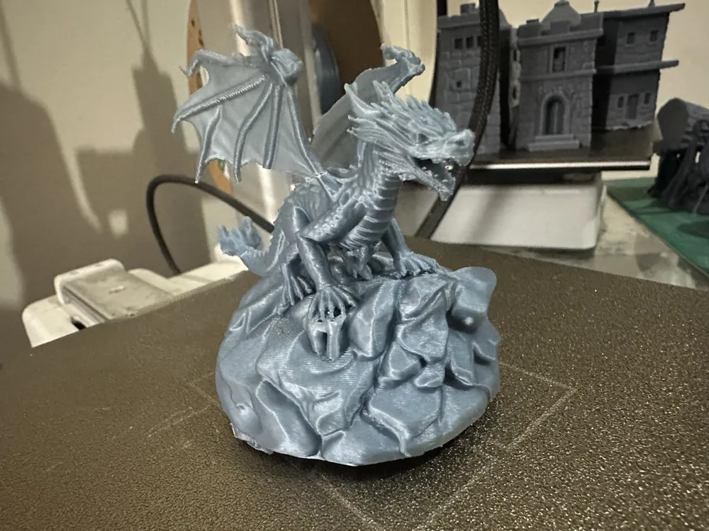 Shadow Dragon TTRPG DND Miniature - Free 3D Print Model - MakerWorld