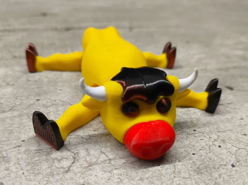 Articulated cute cow