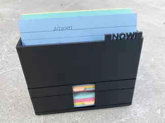 Modular record card workflow / filing system
