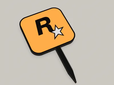 Rockstar Cake topper