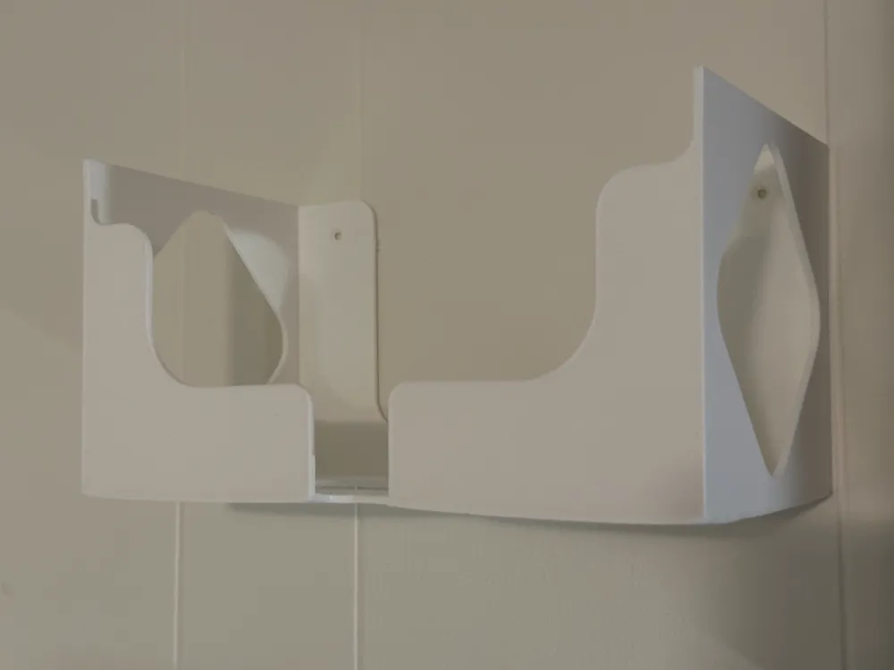 Wall Mounted Tissue Box Holder Big Kleenex Box by Vault 3D Design