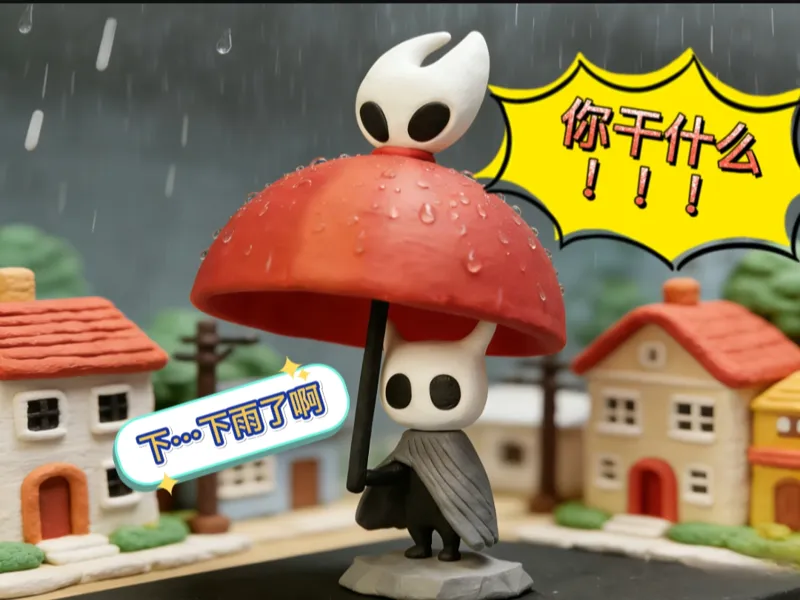 “下雨了”——大黄蜂与小骑士的亲密日常，空洞骑士丝之歌