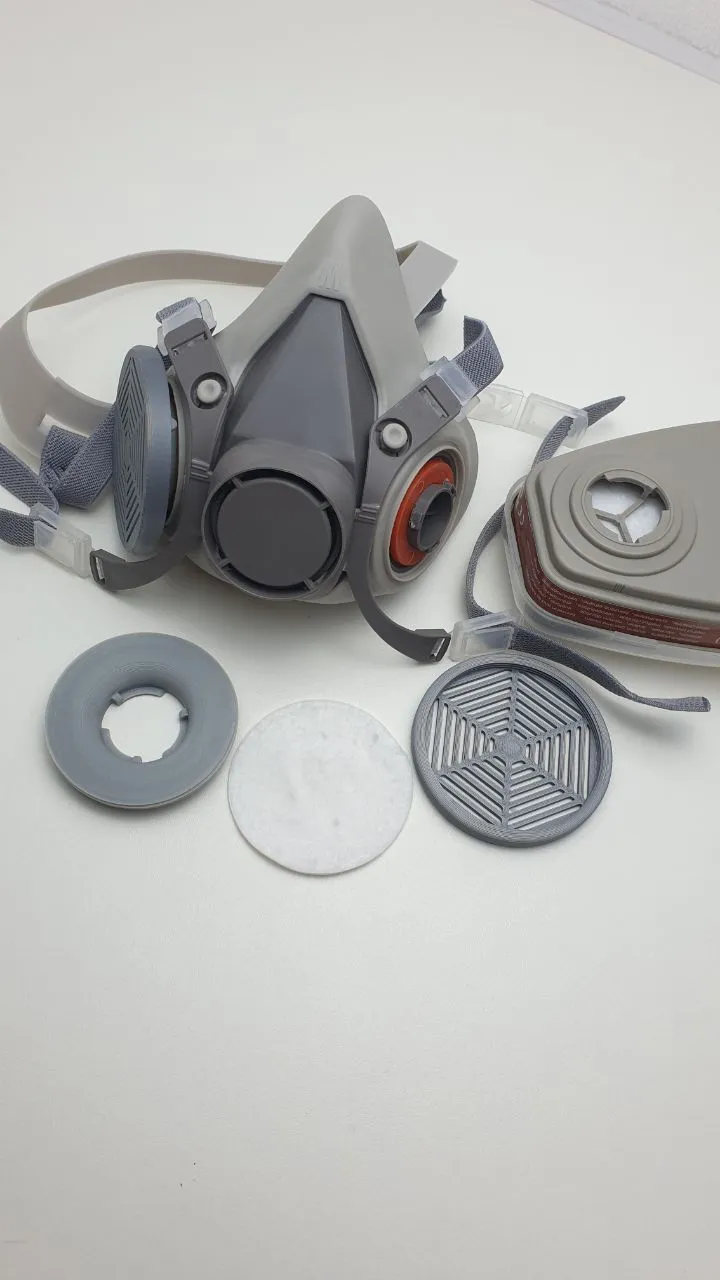 Cotton disk dust mask adapter - Free 3D Print Model - MakerWorld