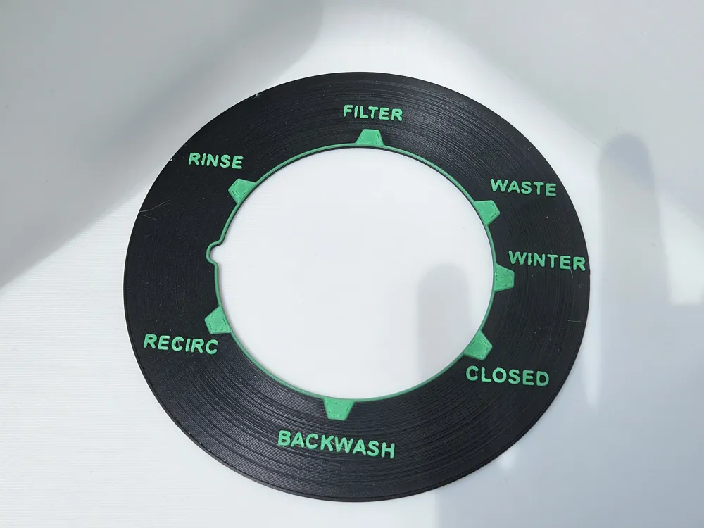 Filter Labe Hayward Filter Label Replacement (4 languages) - Free 3D Print Model ...