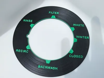 Hayward Filter Label Replacement (4 languages)