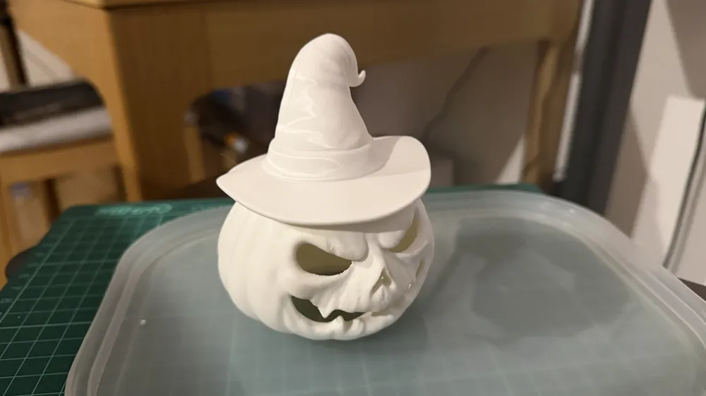 Halloween Pumpkin Witch Night Light - Free 3D Print Model - MakerWorld