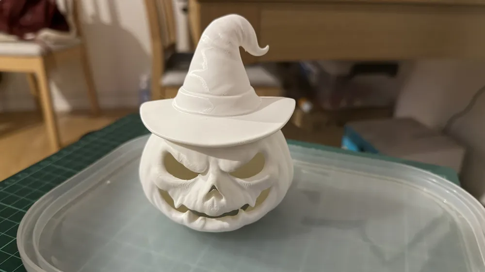 Halloween Pumpkin Witch Night Light - Free 3D Print Model - MakerWorld
