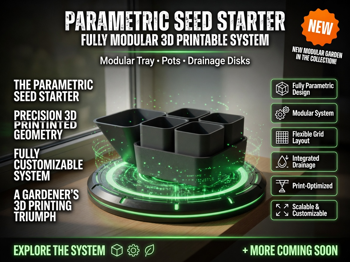 Fully Parametric Plant Seed Starter System