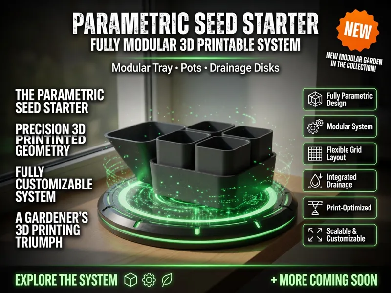 Fully Parametric Plant Seed Starter System